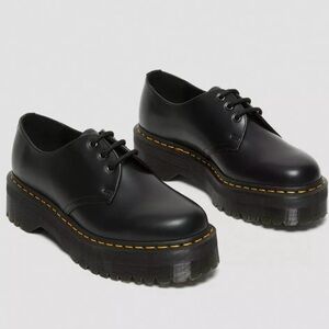 Dr. Martens 1461 Quad Smooth Leather Platform Shoes